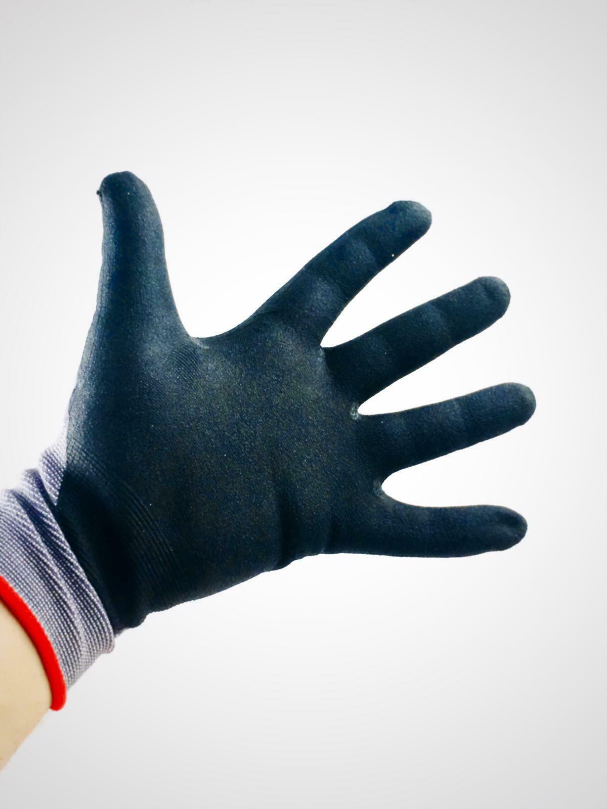 Handschuhe KORSAR® Kori-Nox grau-schwarz, Menge: 12 Paar, Größe: 10/XL