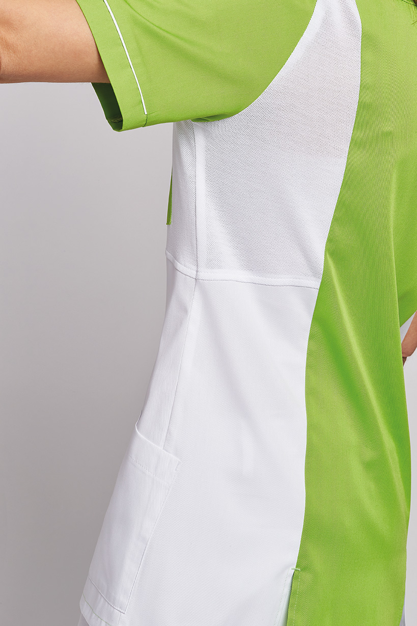 Damenkasack, Farbe silbergrau-weiß, Größe 34