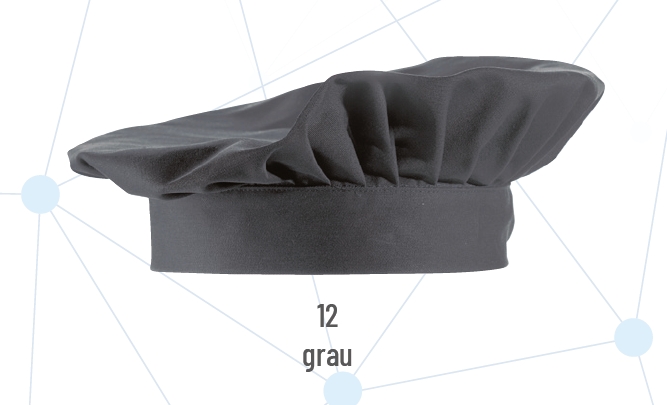 Barett-Mütze, Universalgröße, Farbe grau