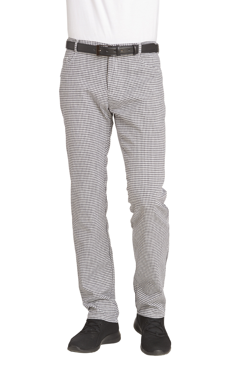 Kochhose Jeans, Unisex, Farbe schwarz-weiß, Größe 46